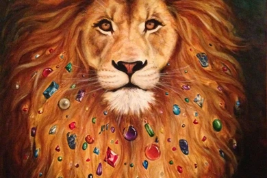 Tribal Lion (darker Background) By MargueriteAnderson On DeviantArt