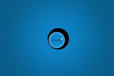 Ubuntu Logo Blue   Wallpaper.