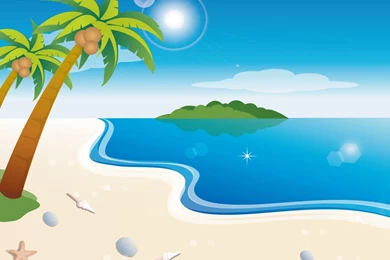Beach Cartoon Backgrounds