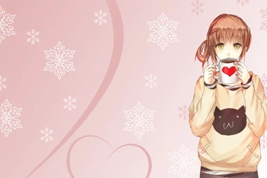 Anime Winter Pink Wallpapers By ChihaHime On DeviantArt