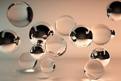 Shiny Red Spheres Wallpapers   3D Wallpapers