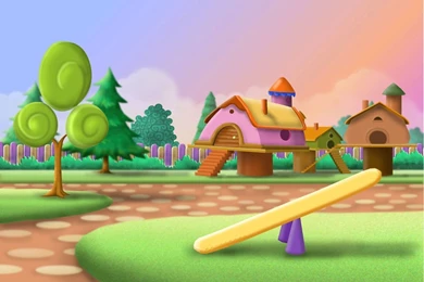 2D Cartoon Backgrounds Illustration