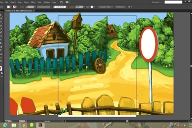 Make A Vector Cartoon Backgrounds From Image Using Illustrator CS6 ...