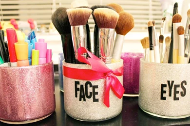 DIY Mod Podge/Brush Holders & Holiday Gift Idea!   YouTube