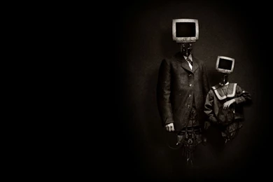 Tv Son Mechanical Father Television Monitors Screens