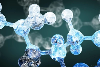 Download 1366x768 3D Molecular Render Wallpapers