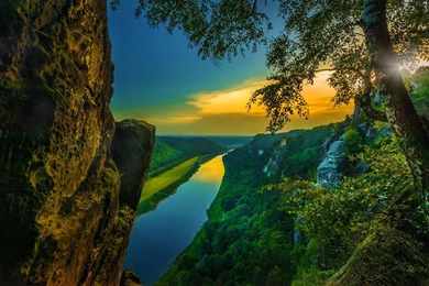 Best Sunset Mountain Sea Landscape Wallpapers   DreamLoveWallpapers