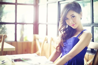 Pretty Beauty, Desk, Beauty, Hair, Blue Skirt, Seductive Beautiful ...