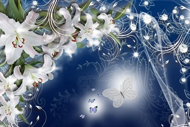 Glow Lilies >> HD Wallpaper, Get It Now!