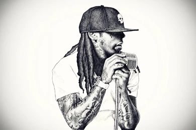 Download Wallpapers 1920x1080 Lil Wayne, Rap, Singer, Microphone ...