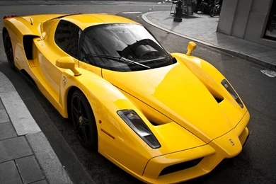 Ferrari Enzo Luxury Yellow Ferrari Yellow Supercar Tuning ...