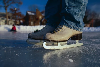 With Skates On Ice