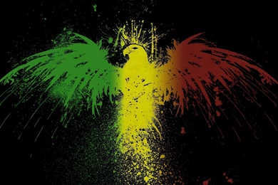 Rasta Eagle Jamaica Rastafarian Eagles Flags Black Backgrounds Mali ...