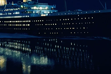 Download Wallpapers 3840x1200 Titanic, Ship, Water, Night Dual Wide ...
