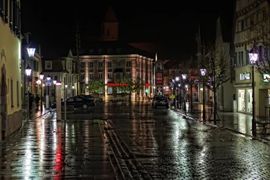 Rainy, Night, Street Wallpapers – Yoyowall.com