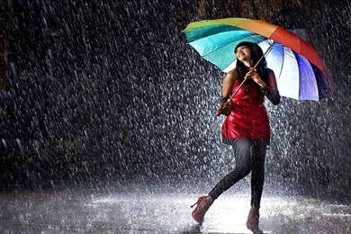 Girl in Rainy Night Wallpapers Best For Desktop HD Wallpapers