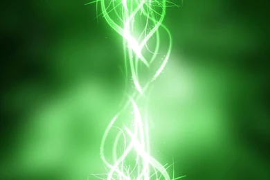 Download Wallpapers 1600x1200 Abstraction, Green, Light, Beam ...