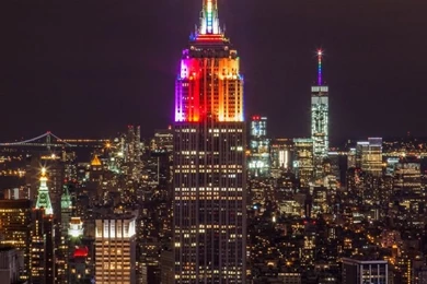 New York City Night Lights HD Desktop Wallpapers : Widescreen ...