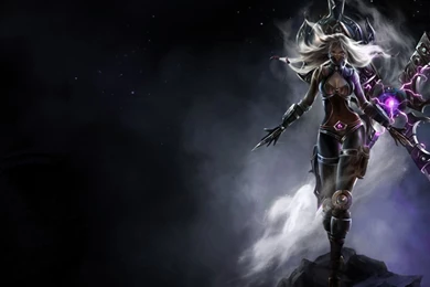 1366x768 Night, Stars, Night, Irelia, League Of Legends, Smoke ...