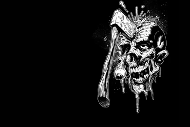 1680x1050px Black Skull Wallpapers