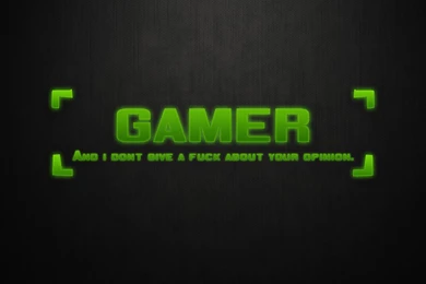 Green Text Gamers Gamer Holograph For All My