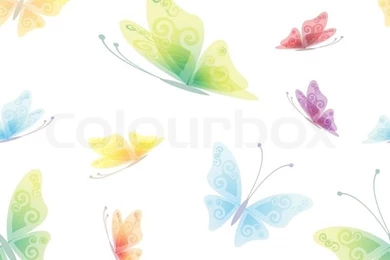Beautiful Seamless Butterfly Background, Vector Illustration ...