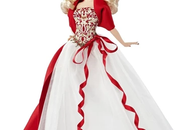 Beautiful Cute Barbie Doll In White Red Dress HD Wallpapers ...