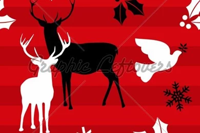 Christmas Reindeer Pattern Backgrounds · GL Stock Images