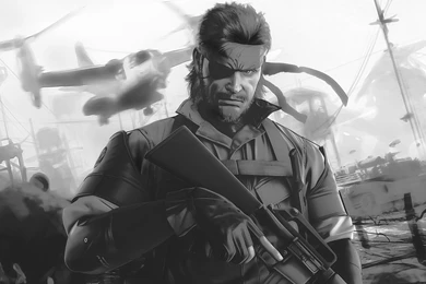 Video Games Metal Gear Solid Monochrome Artwork Peace Walker Big ...