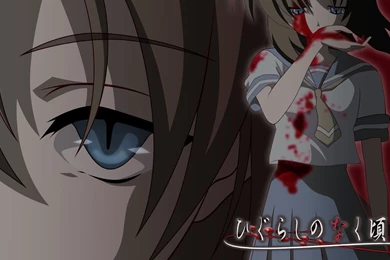 Blood Higurashi No Naku Koro Ni Ryuuguu Rena Wallpapers