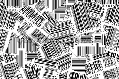 Barcodes Torn (Seamless Vector Wallpaper) · GL Stock Images