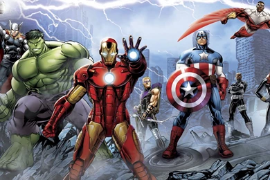 Marvel Avengers Wallpapers Assembled Superheroes, Prepasted ...