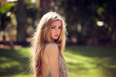 Girl With Lovely Long Hair Wallpapers