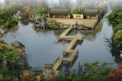 Japanese Garden With River Wallpapers Free Japanese Garden With ...