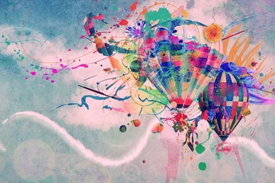Abstract Hot Air Balloon Wallpapers