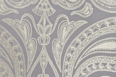 Malabar Paisley Wallpapers Lilac Grey Silver