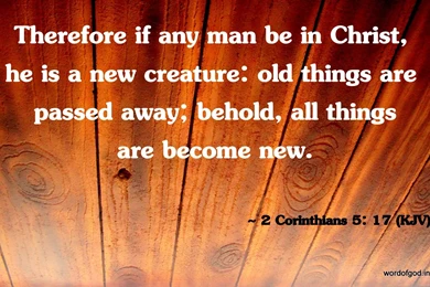 2 Corinthians 5: 17