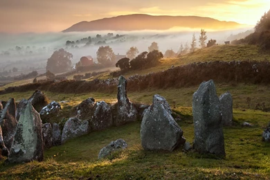 Wallpapers English Countryside Beautiful Sunrise Over British ...