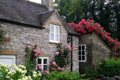 Gardens Wallpaper: English Manor Garden Scenery Wallpapers 4 ...