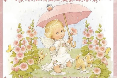 Rain Angles   Ruth Morehead Holly Babes Angles Wallpapers , Lovely ...