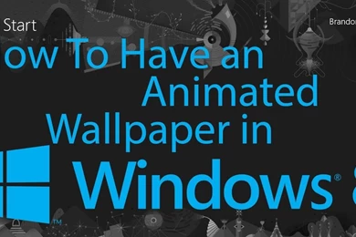 How To Have An Animated Wallpapers In Windows 8.   YouTube