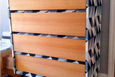 Diy wallpaper dresser   Best Friends For Frosting