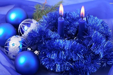Blue Christmas Decorations Wallpapers   Holiday Wallpapers