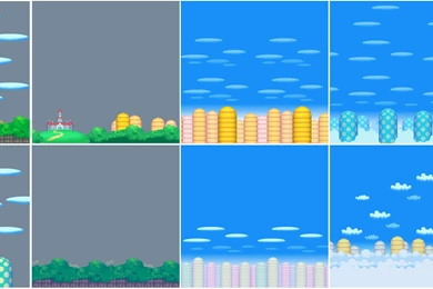 DS   New Super Mario Bros.   Grassland And Sky   The Spriters Resource