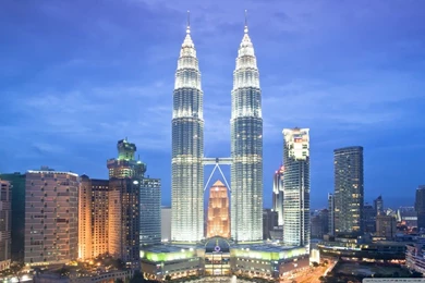 Petronas Towers, Kuala Lumpur, Malaysia HD Desktop Wallpapers ...