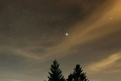 640x1136 Night Stars Lodge & Snow Iphone 5 Wallpapers