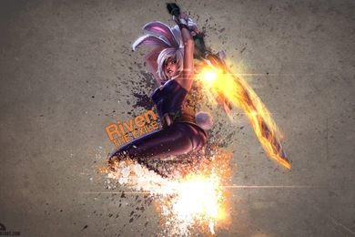 Battle Bunny Riven Fan Art   League Of Legends Wallpapers
