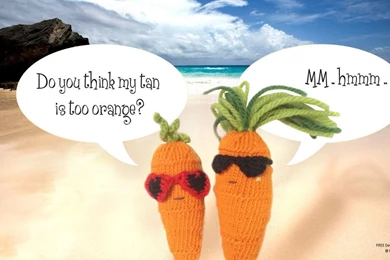 Sweet Carrot + Cool Carrot At The Beach Wallpapers By AmareeLis On ...