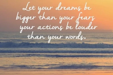 Free Inspirational iPhone Wallpapers. "Let Your Dreams Be Bigger ...