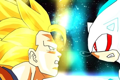 My FIRST Vectorization   SSJ3 GOKU VS HYPER SONIC By ...